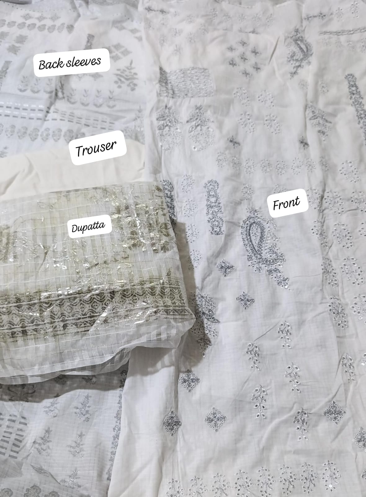 ALkaram emb block print lawn 3pc