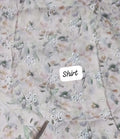 Cross stitch emb COTTON silk shirt
