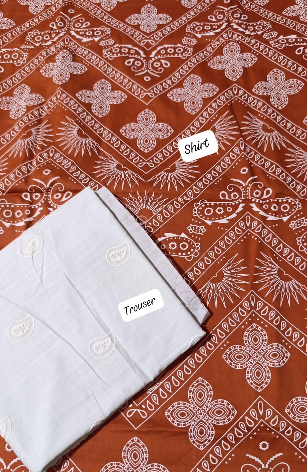 khaddi lawn block  print 2pc