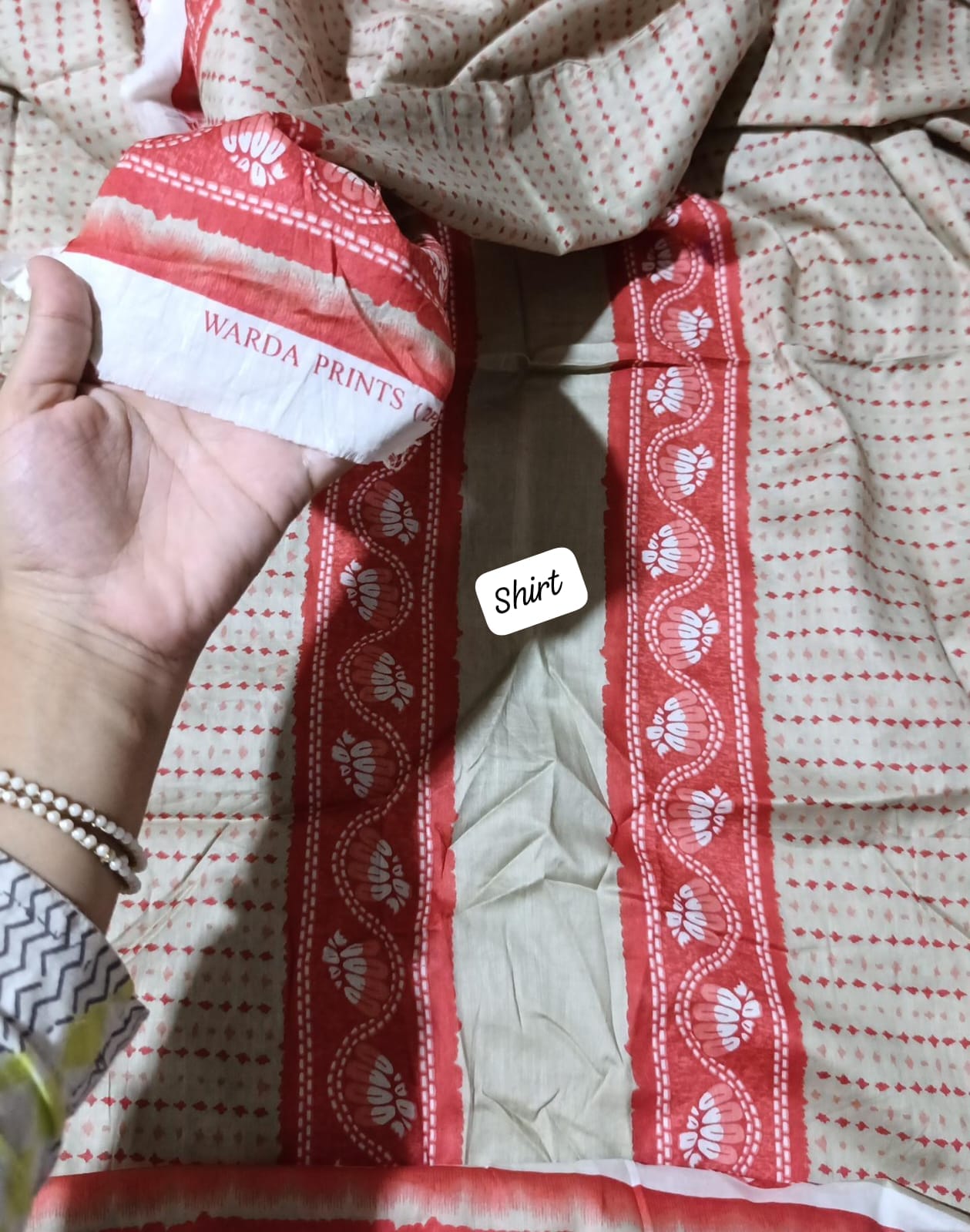 warda lawn printed shirt
