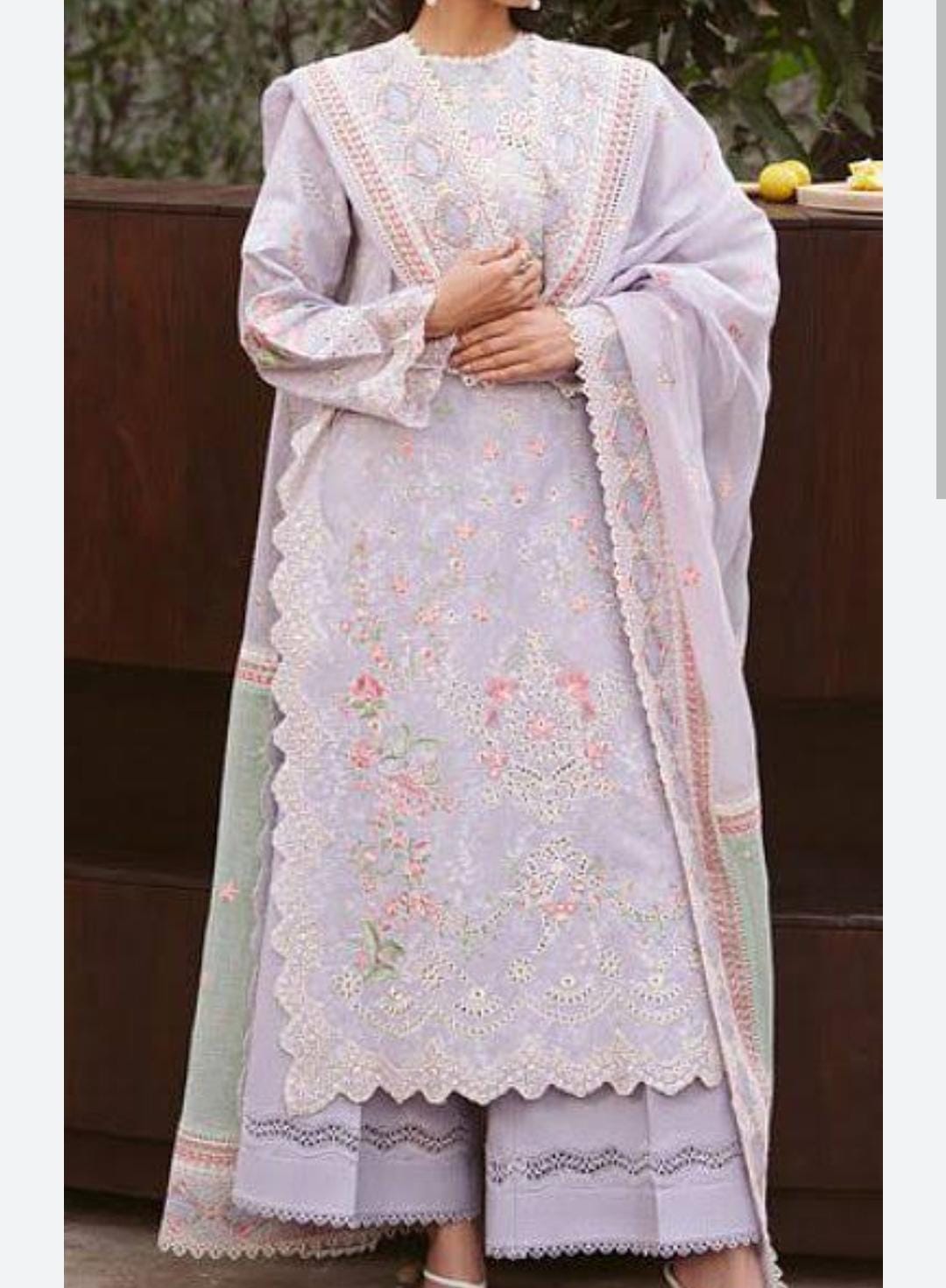 AYZEL BY AFROZEH PRINTED EMB 3PC BFRESH