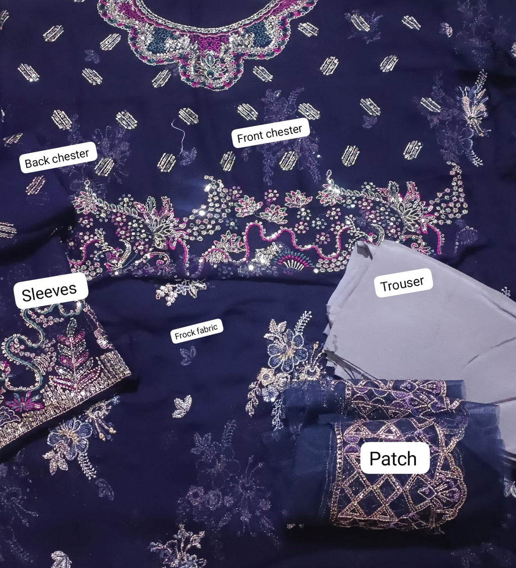 BRANDED chiffon maxi 2pc leftover