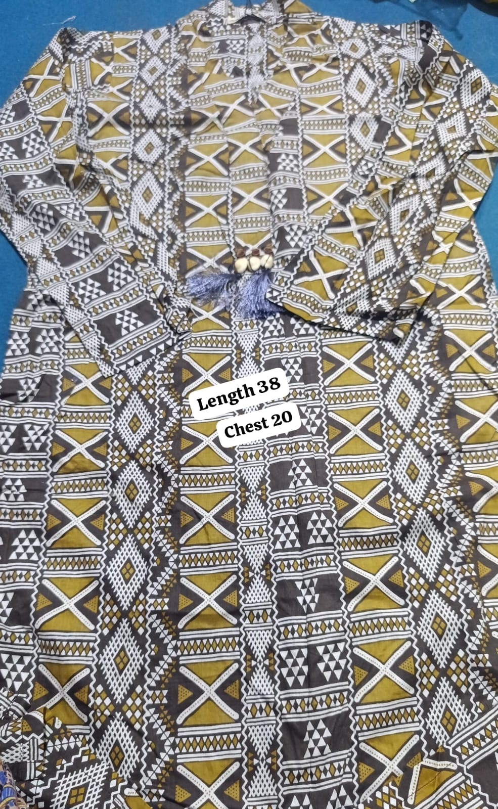 KHAADI lawn printed shirt small