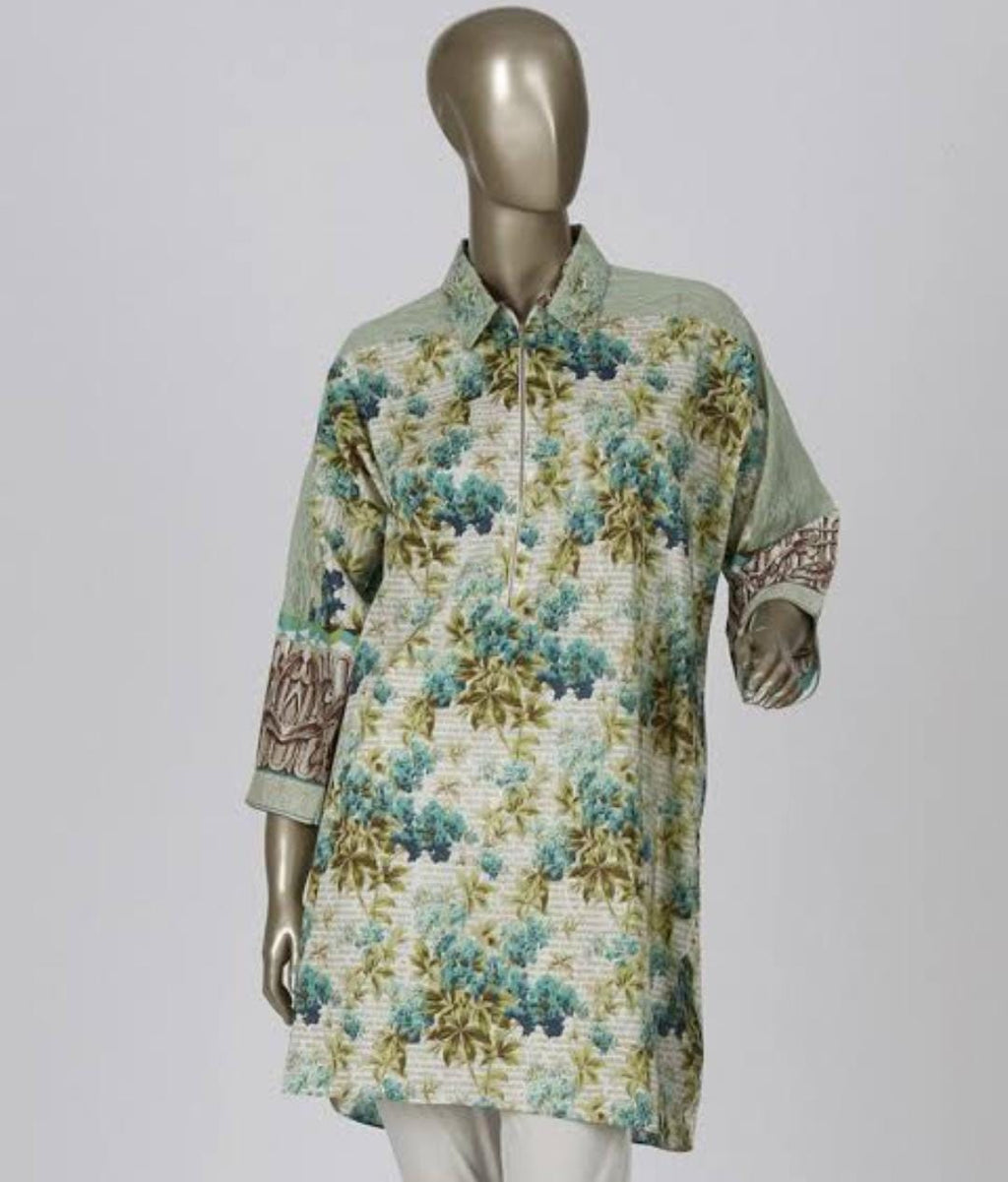 Almirah lawn western shirt XS