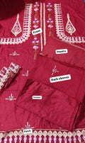 PARISHAY winter emb  viscos linen 3pc