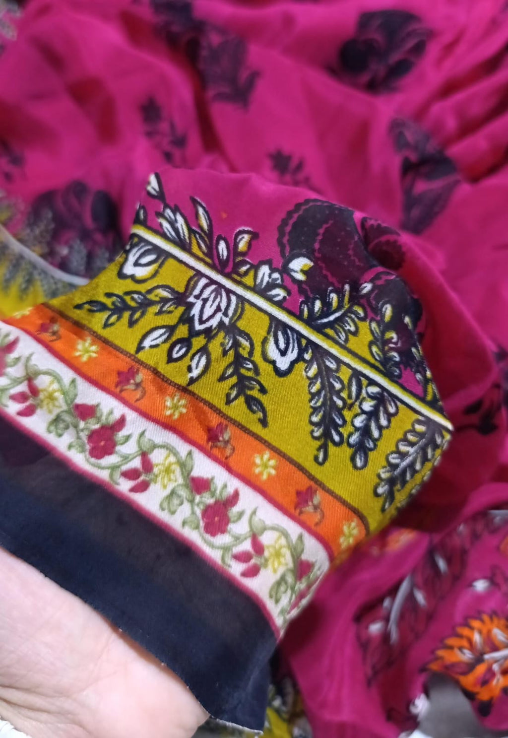 Zarashahjahan printed silk dupatta