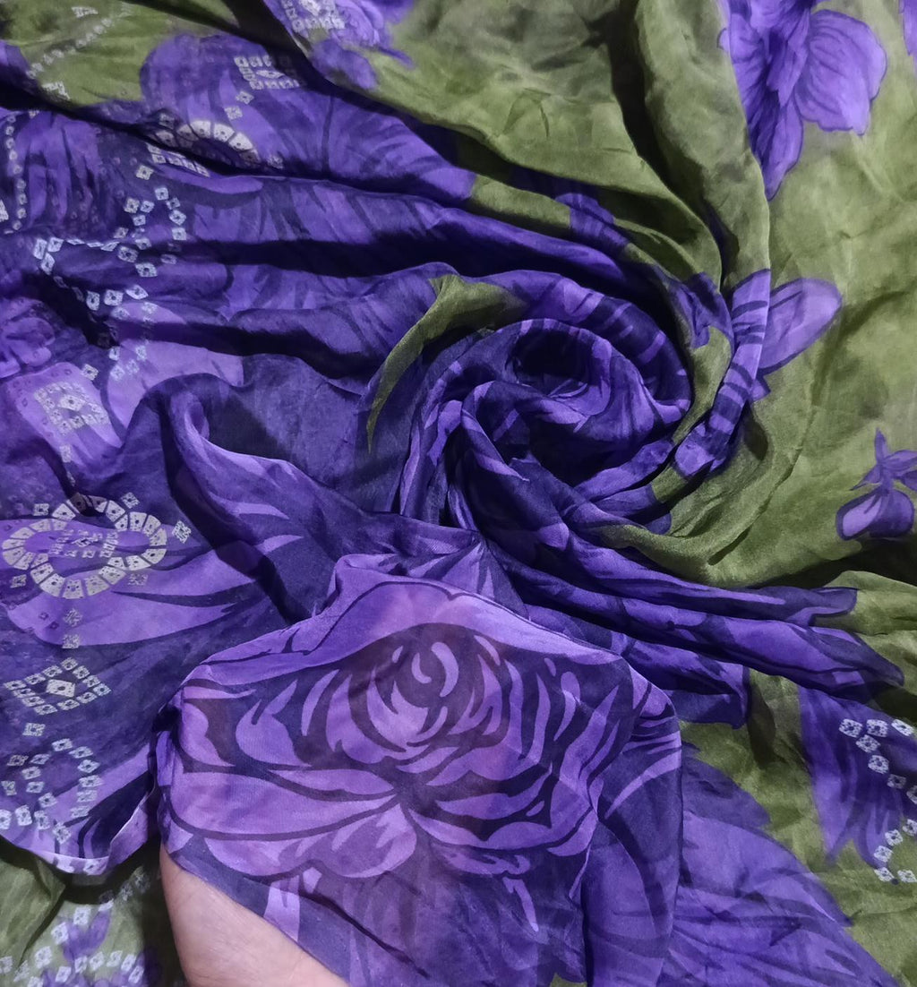 Zarashah jahan printed silk duppata