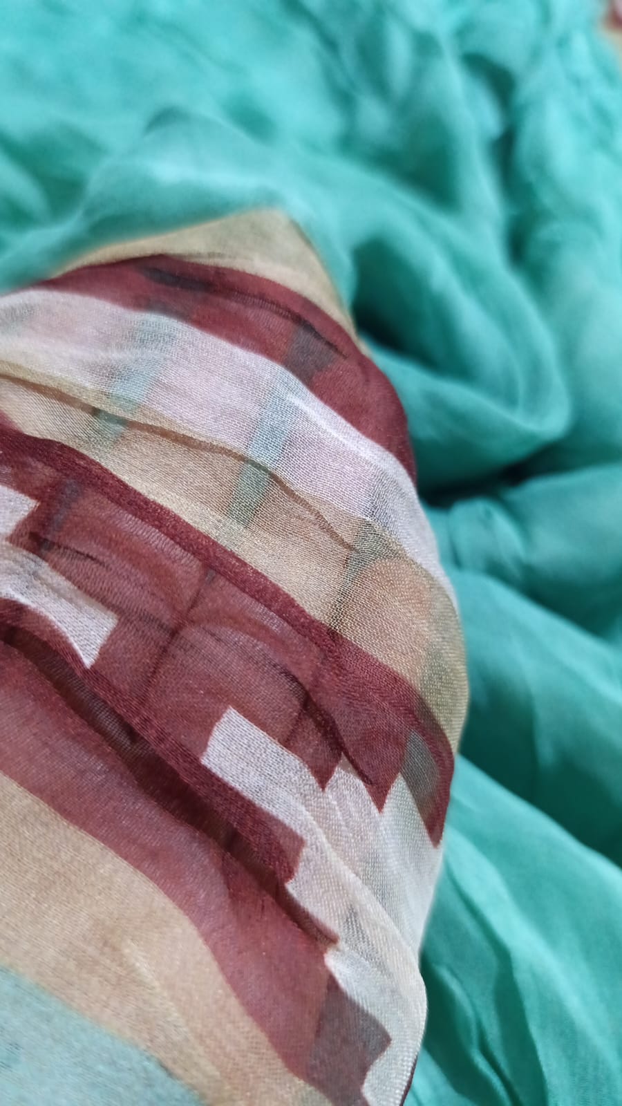 Zarashah jahan printed bamber shiffon duppata