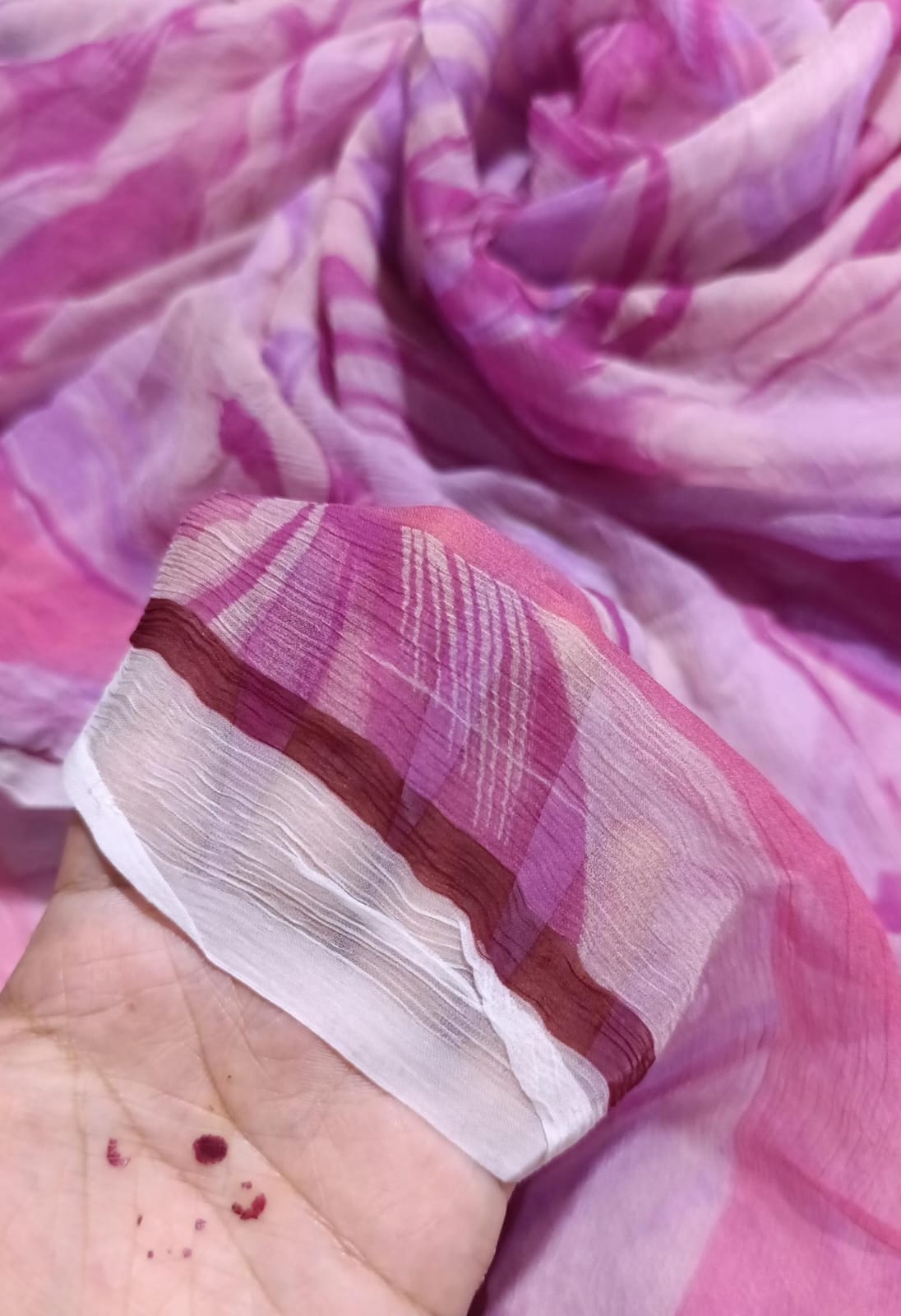 Zarashah jahan printed pure shiffon dupatta