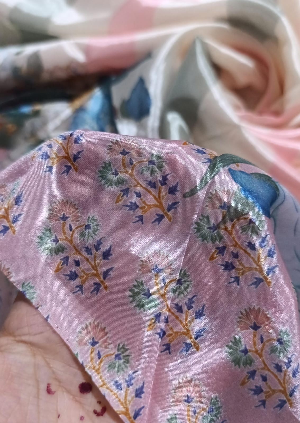 zarashah jahan printed silk dupatta