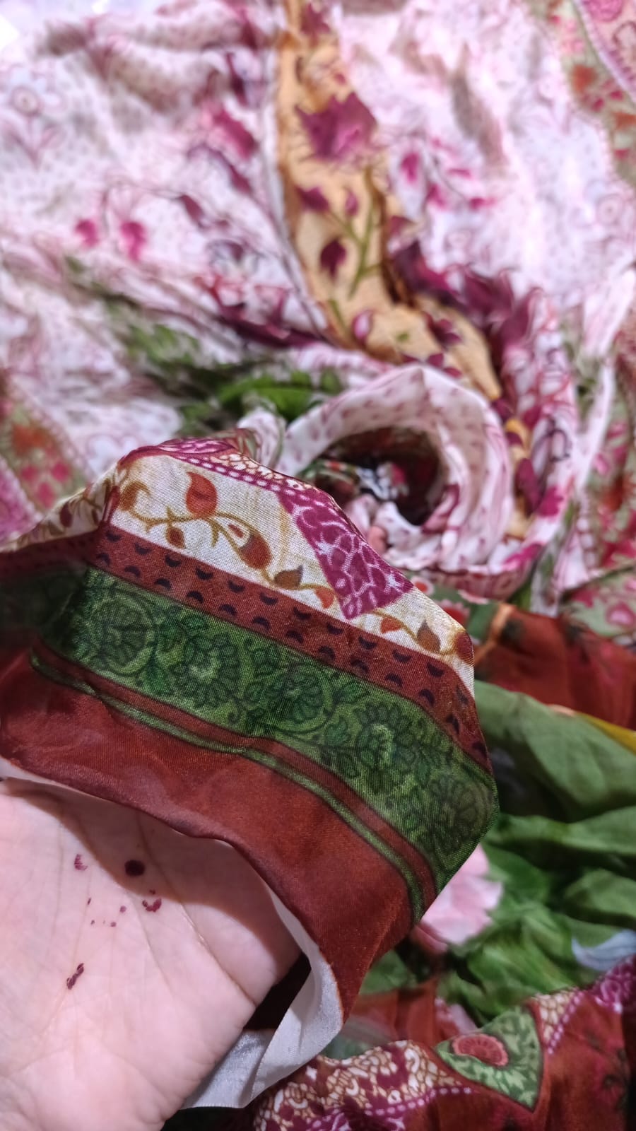 Zarashah jahan printed silk dupatta