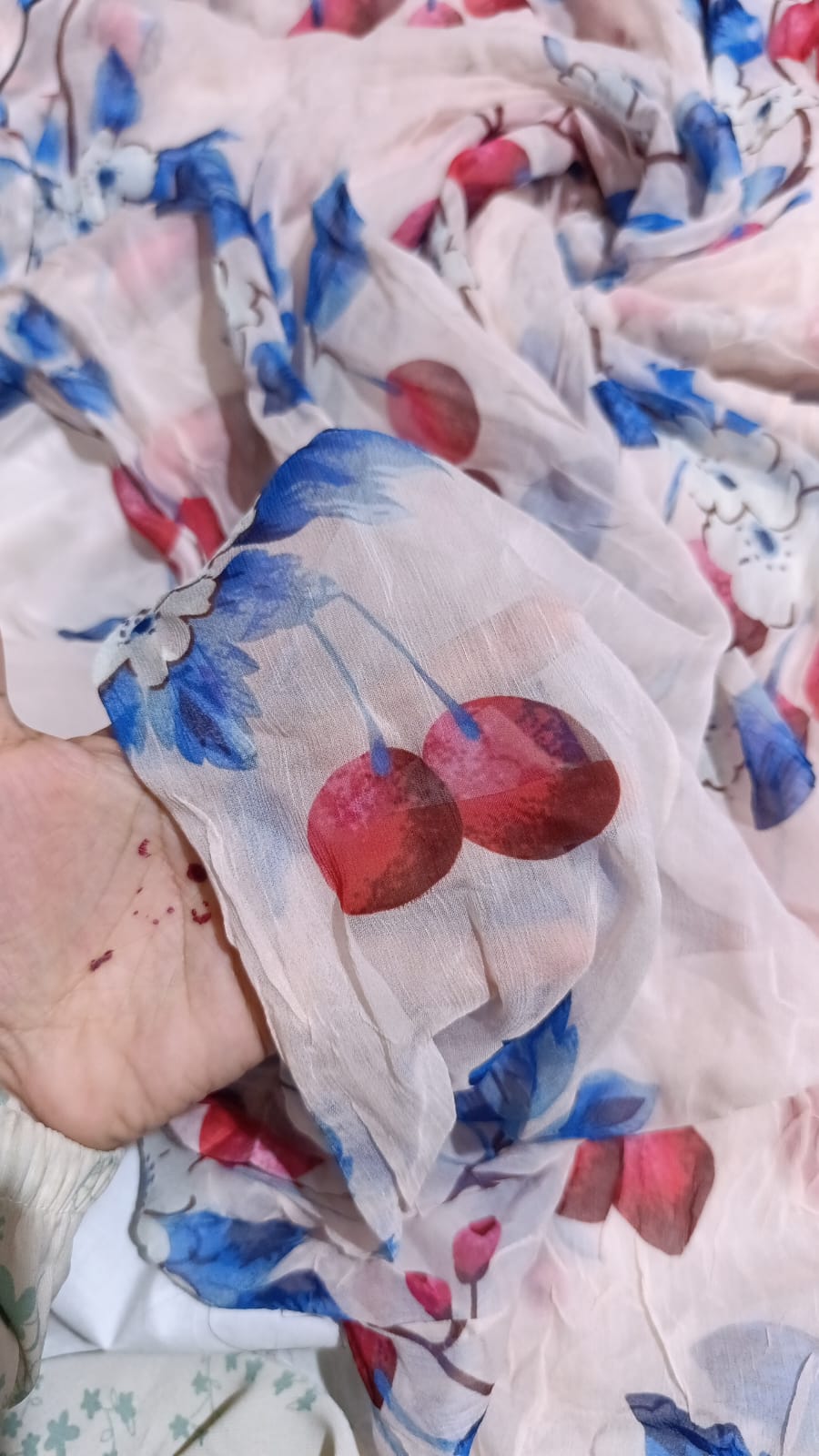Zarashah jahan printed bamber shiffon duppata