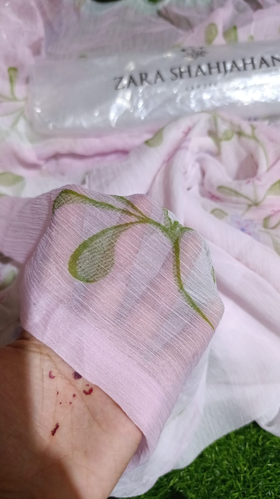 Zarashah jahan printed bamber shiffon duppata