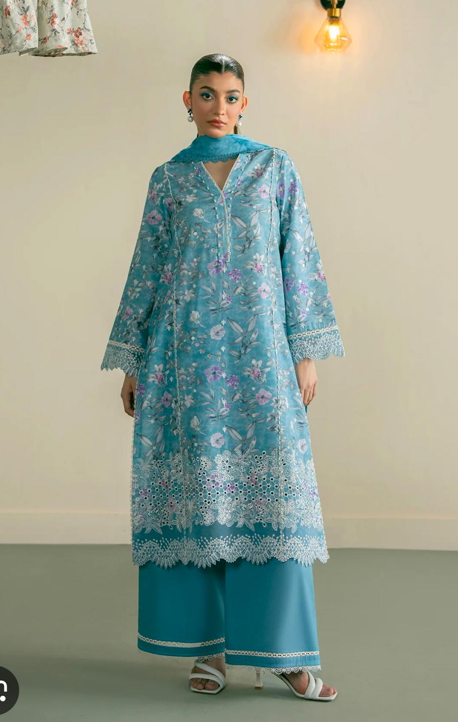 Ayzel by afrozeh suit 2026 digital printed emb 2pc