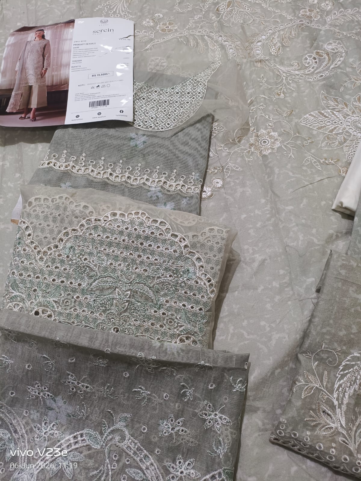 Veylin Lawn Suit 2026 -ayzel serein printed summer outfit