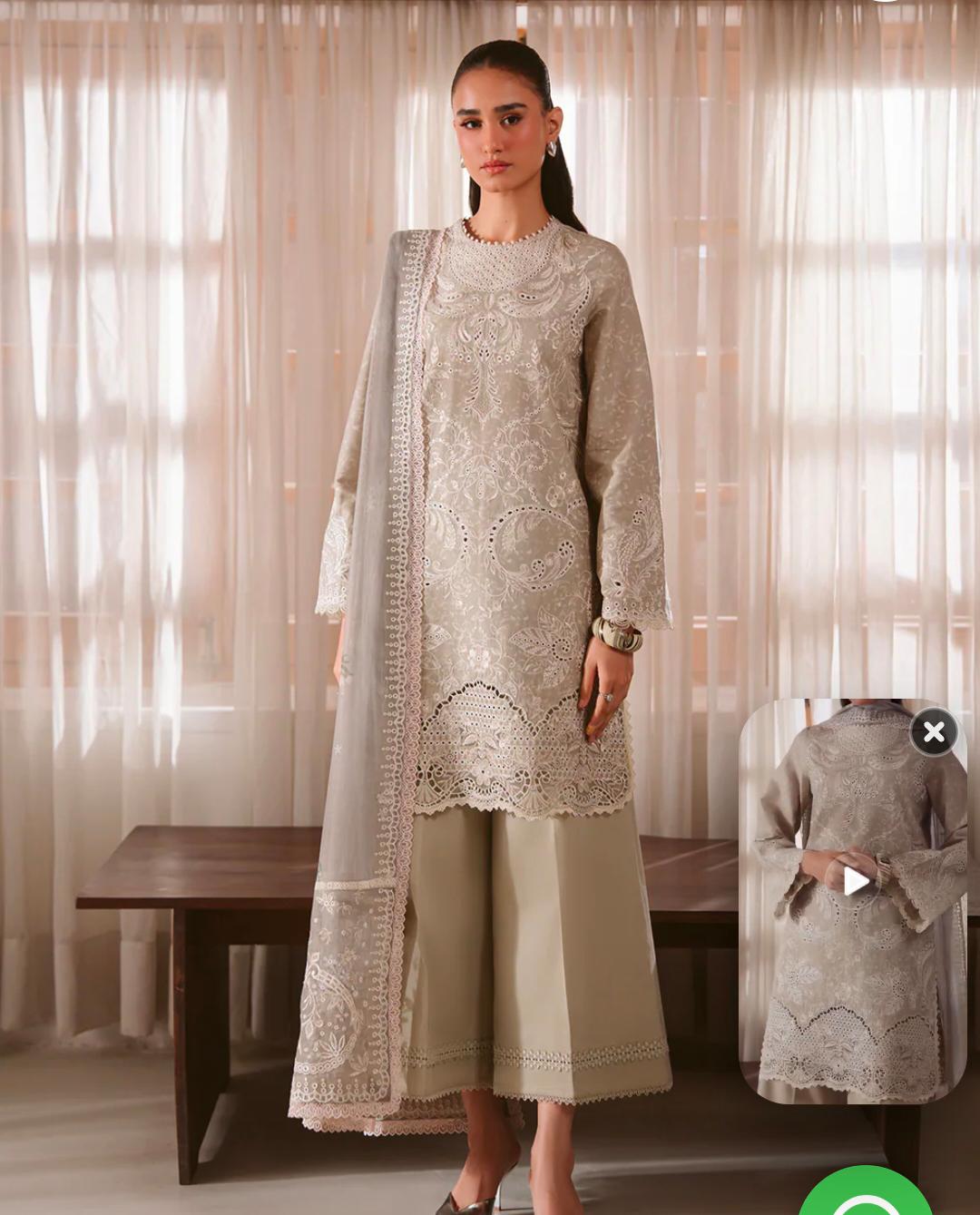 Veylin Lawn Suit 2026 -ayzel serein printed summer outfit