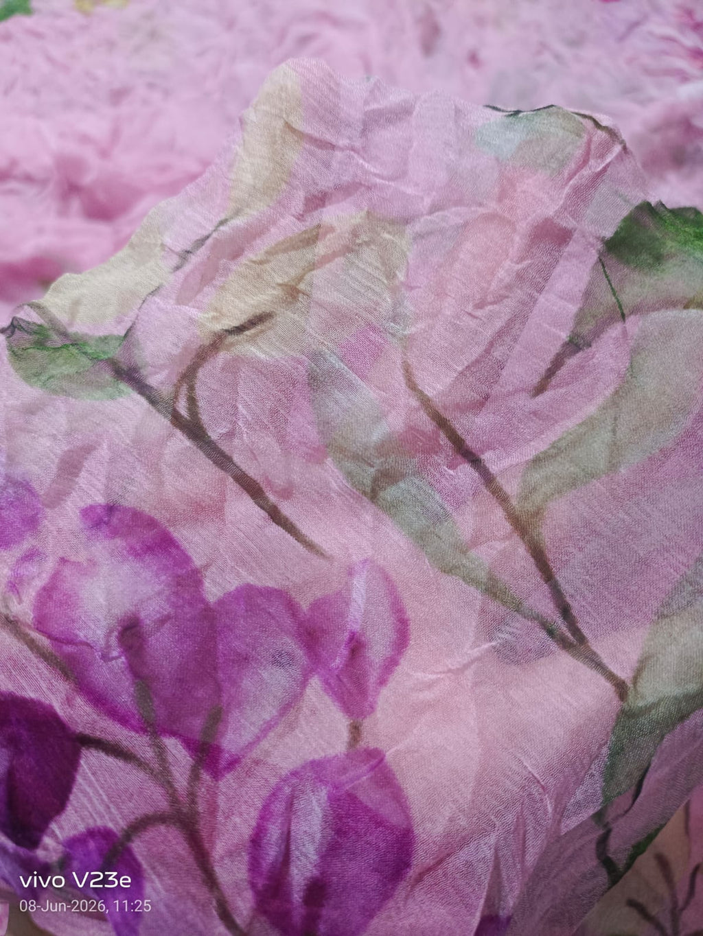 Maria bprinted pure shiffon dupatta