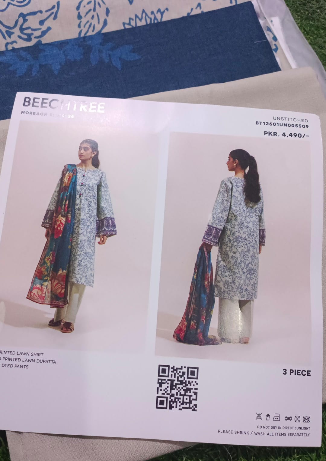 Beechtree lawn printed 3pc unstitched