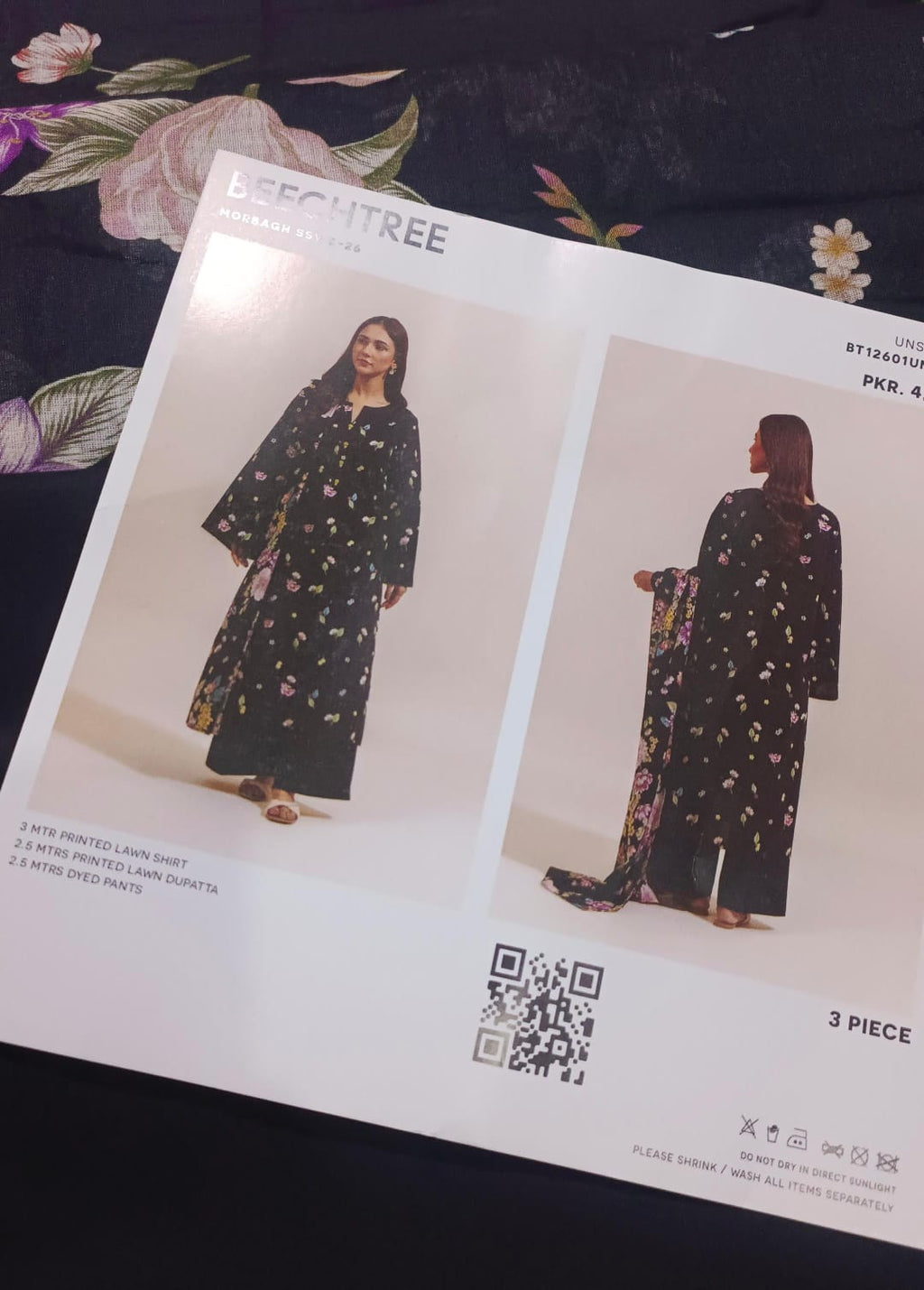 Beechtree lawn printed 3pc unstitched