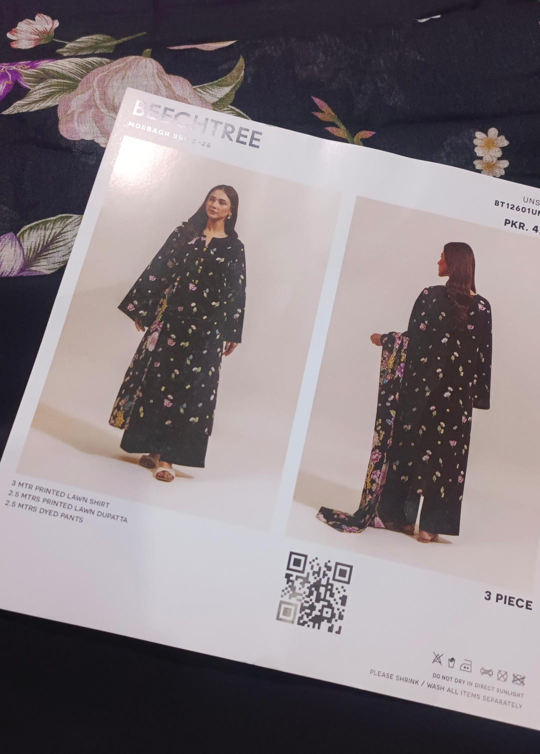 Beechtree lawn printed 3pc unstitched