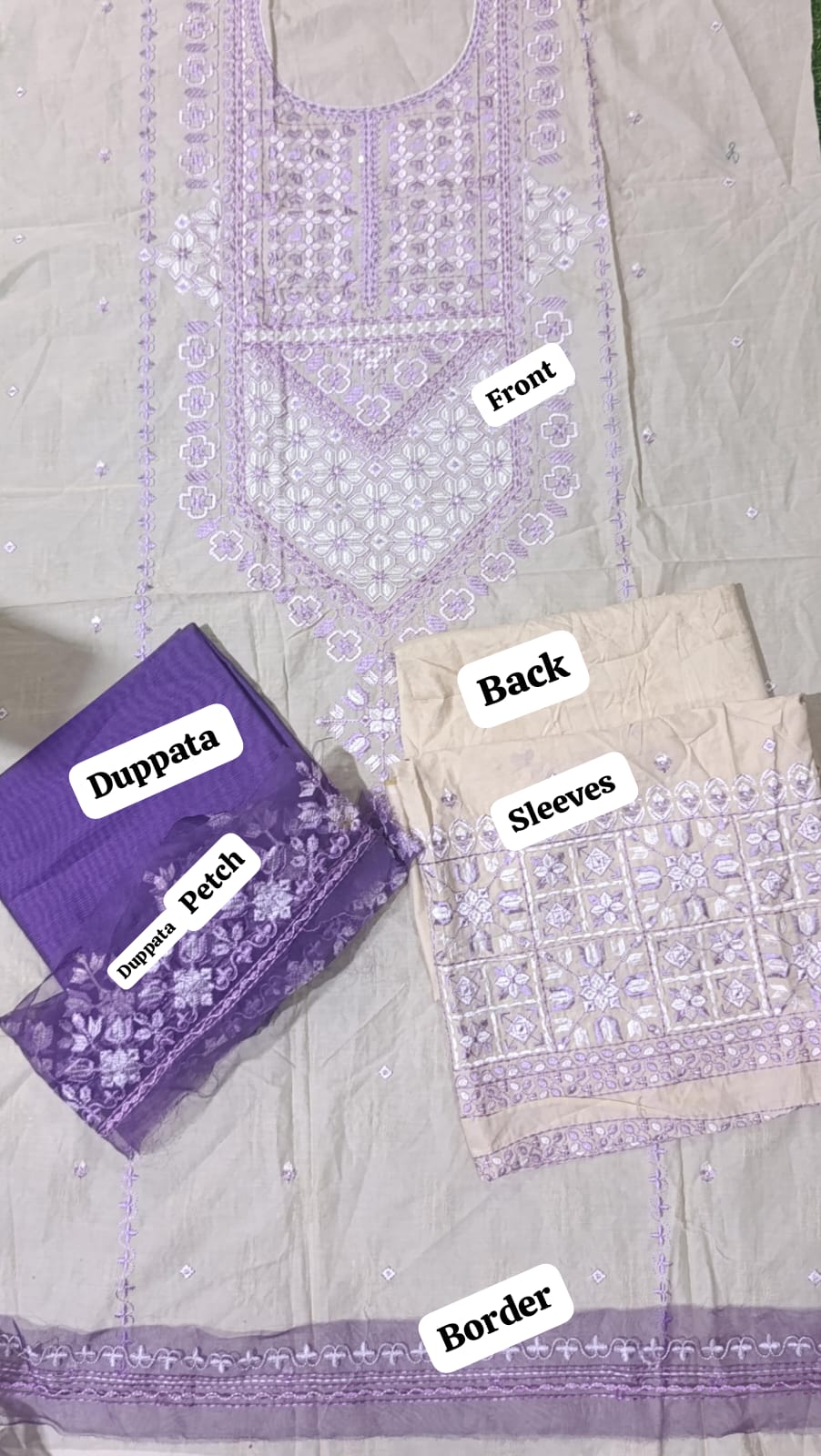 Zarashahjhan emb lawn 2pc