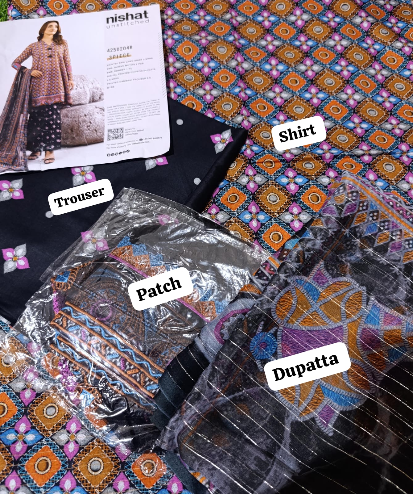 Nishat printed lawn 3pc unstitched