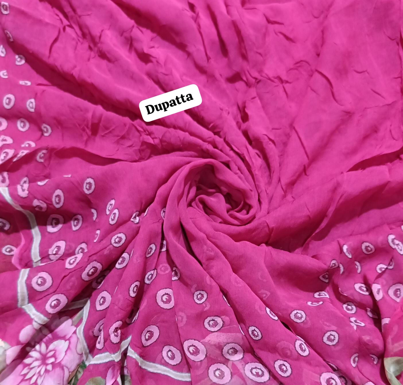 Zarashahjhan printed chiffon dupatta