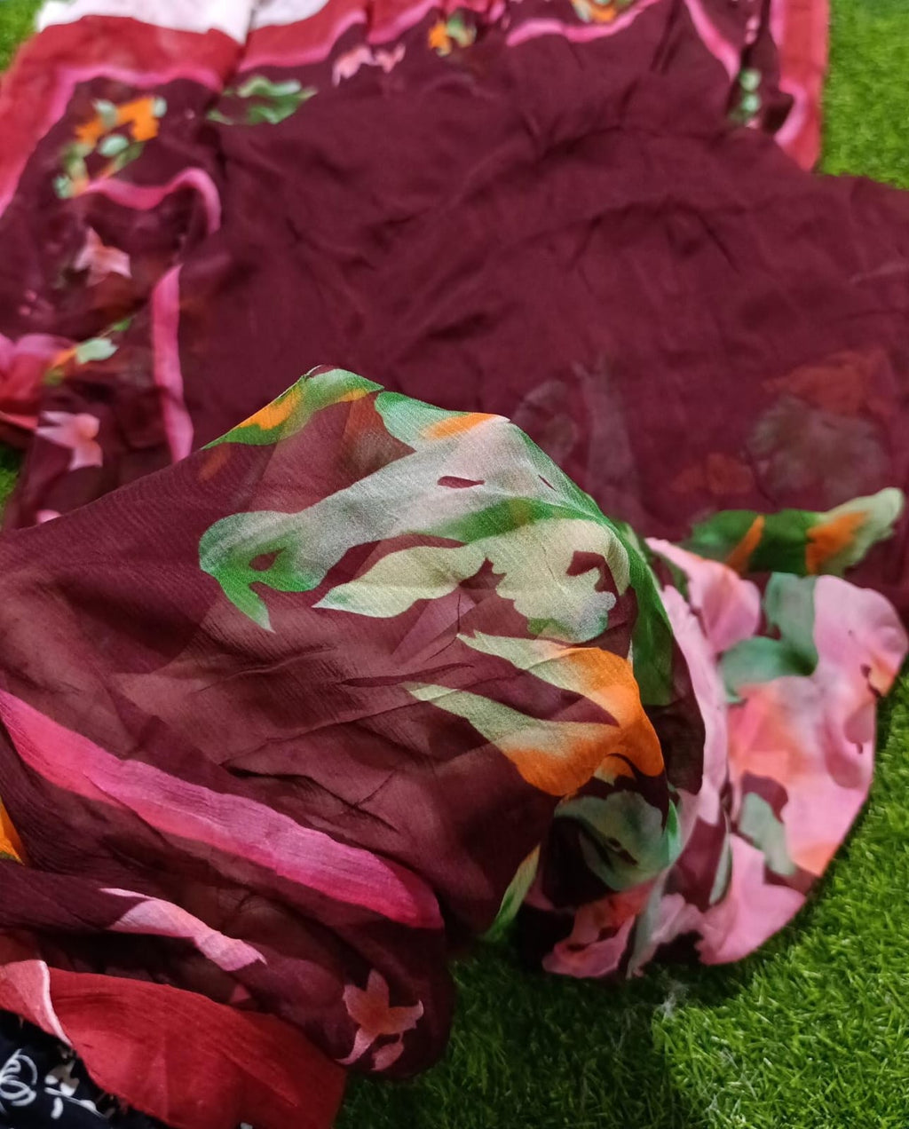 Zarashahjhan printed chiffon dupatta