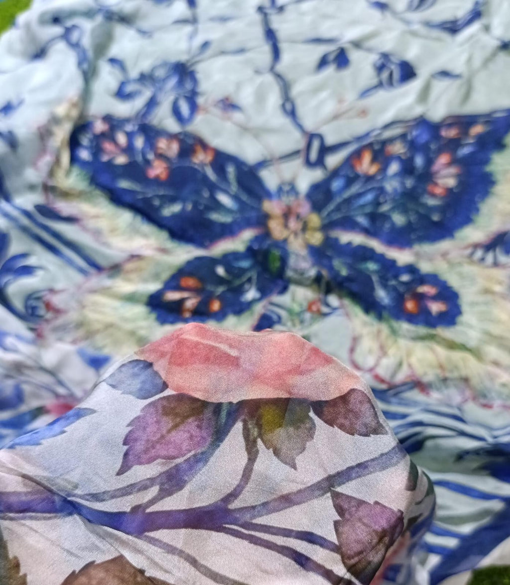Zarashahjhan printed silk dupatta