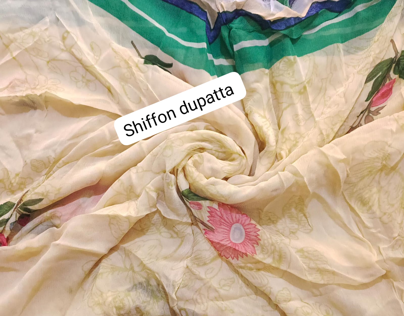 Zarashahjhan chiffon dupatta