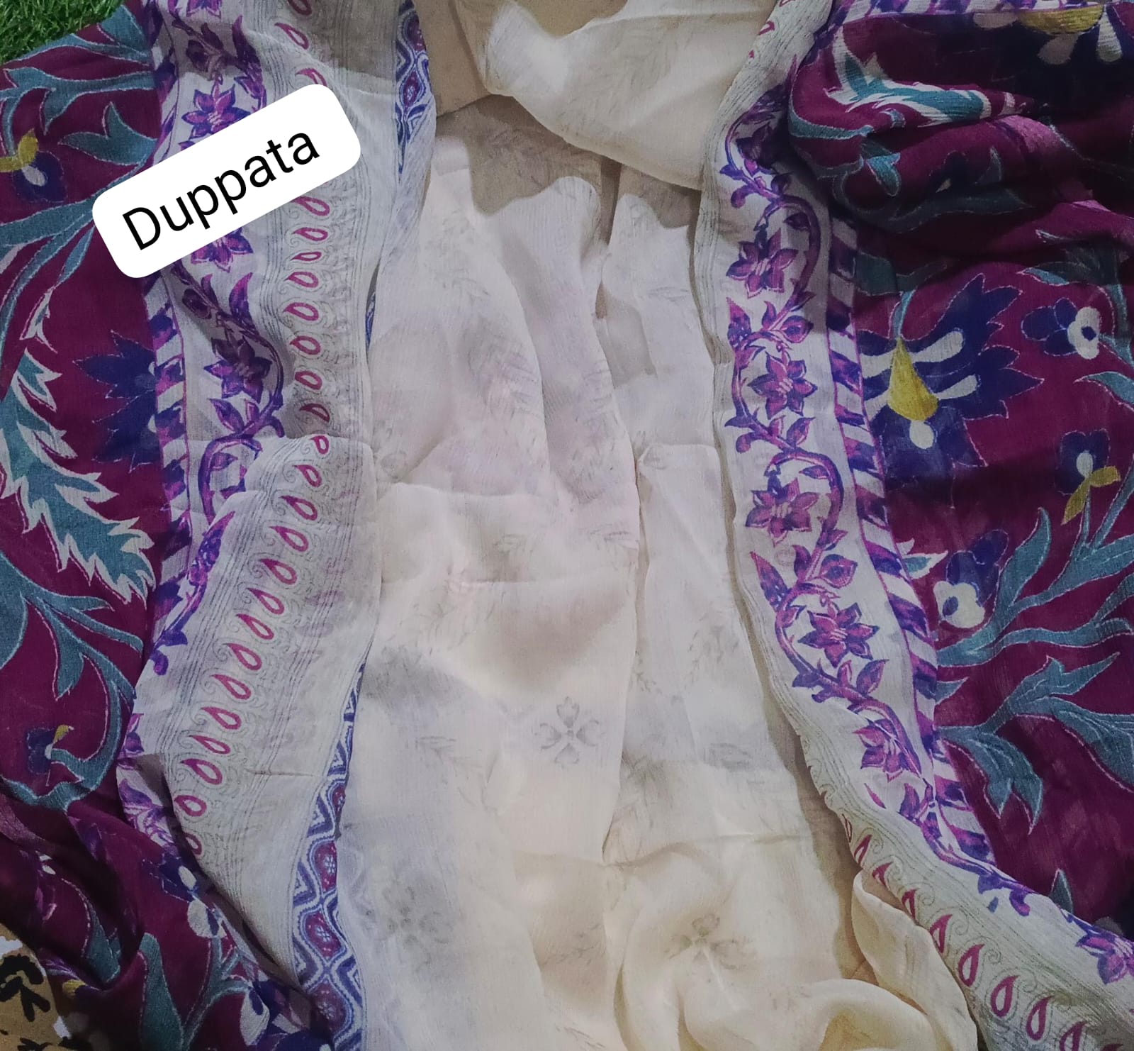 zarashahjhan chiffon dupatta
