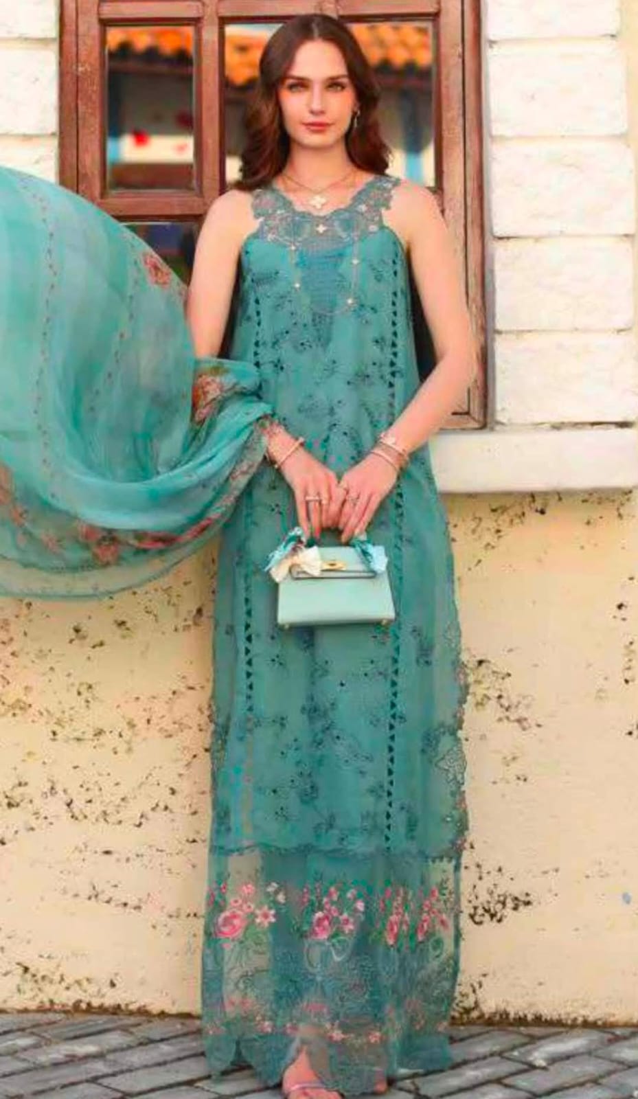 Noor by Sadia Asad emb luxury lawn 3pc