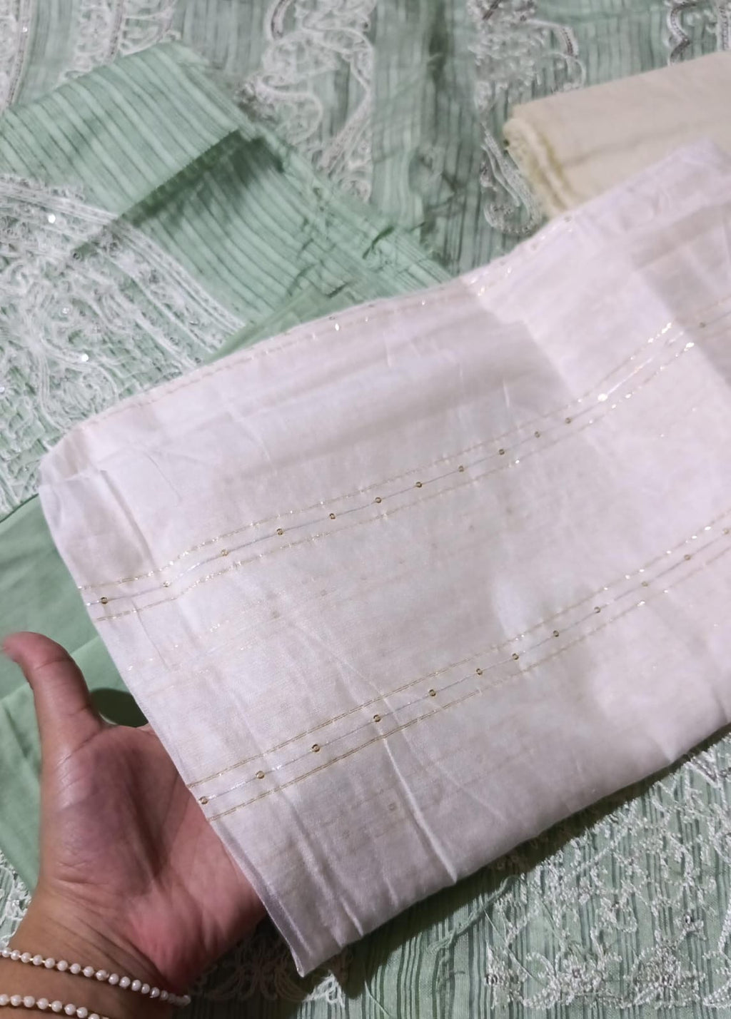 SANA Safinaz leftover khaddi net 3pc
