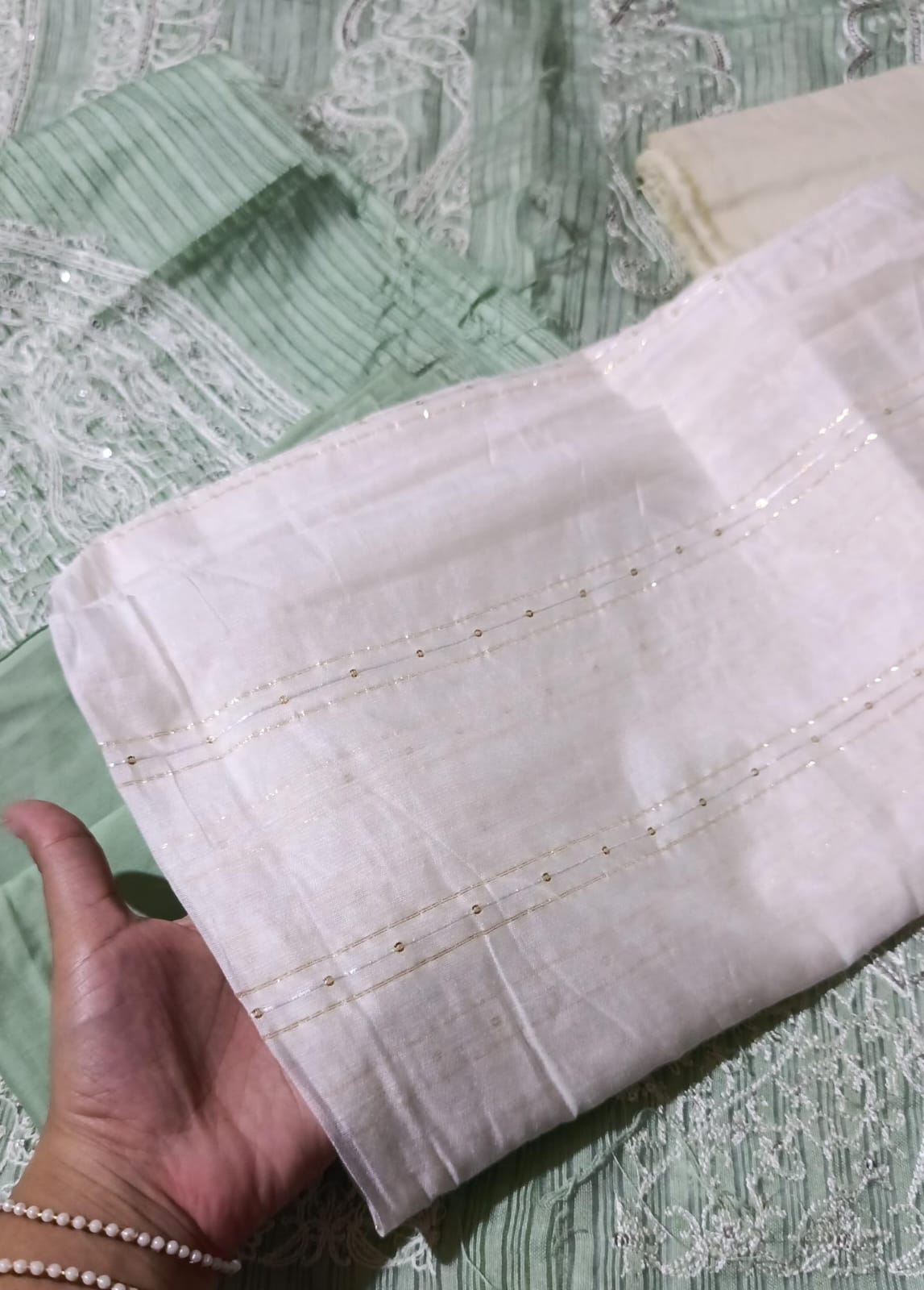 SANA Safinaz leftover khaddi net 3pc