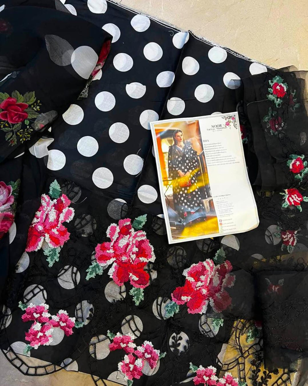 Noor by Sadia Asad emb luxury lawn 3pc
