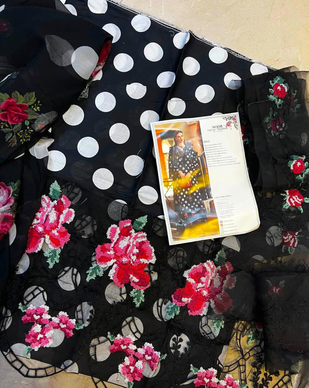 Noor by Sadia Asad emb luxury lawn 3pc