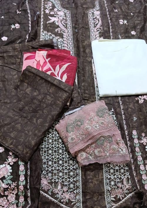 AYZAL by afrozeh klawn emb 3pc panels colour variation bfresh