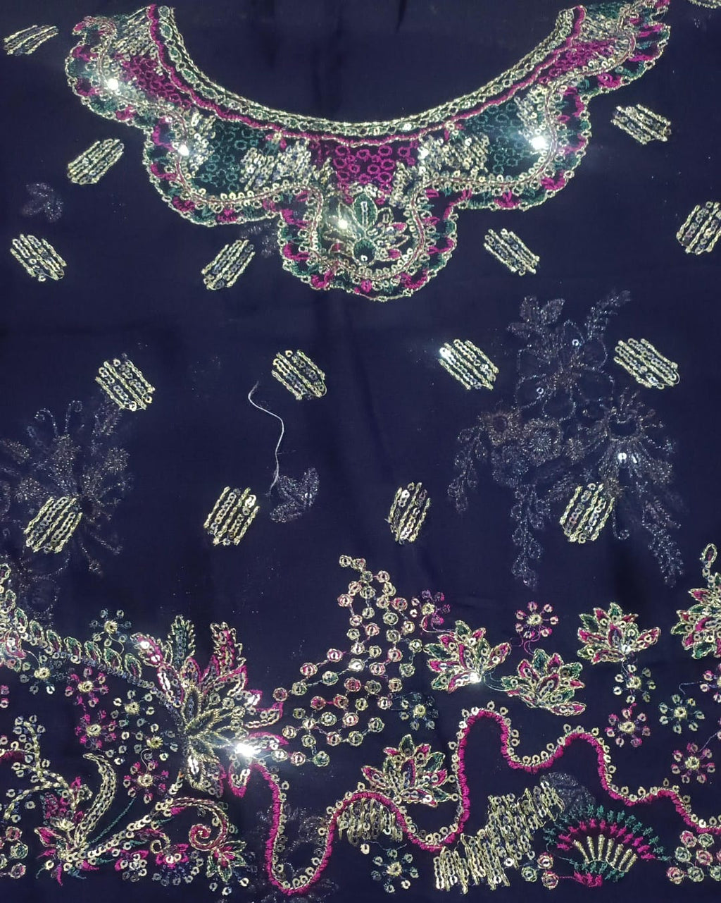 BRANDED chiffon maxi 2pc leftover