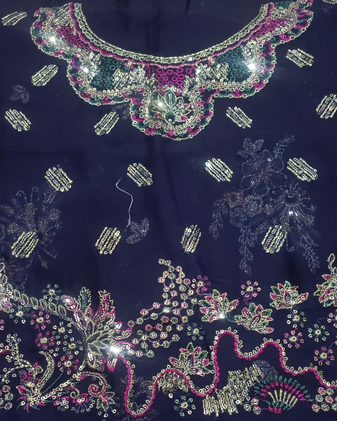 BRANDED chiffon maxi 2pc leftover