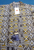 KHAADI lawn printed shirt medium