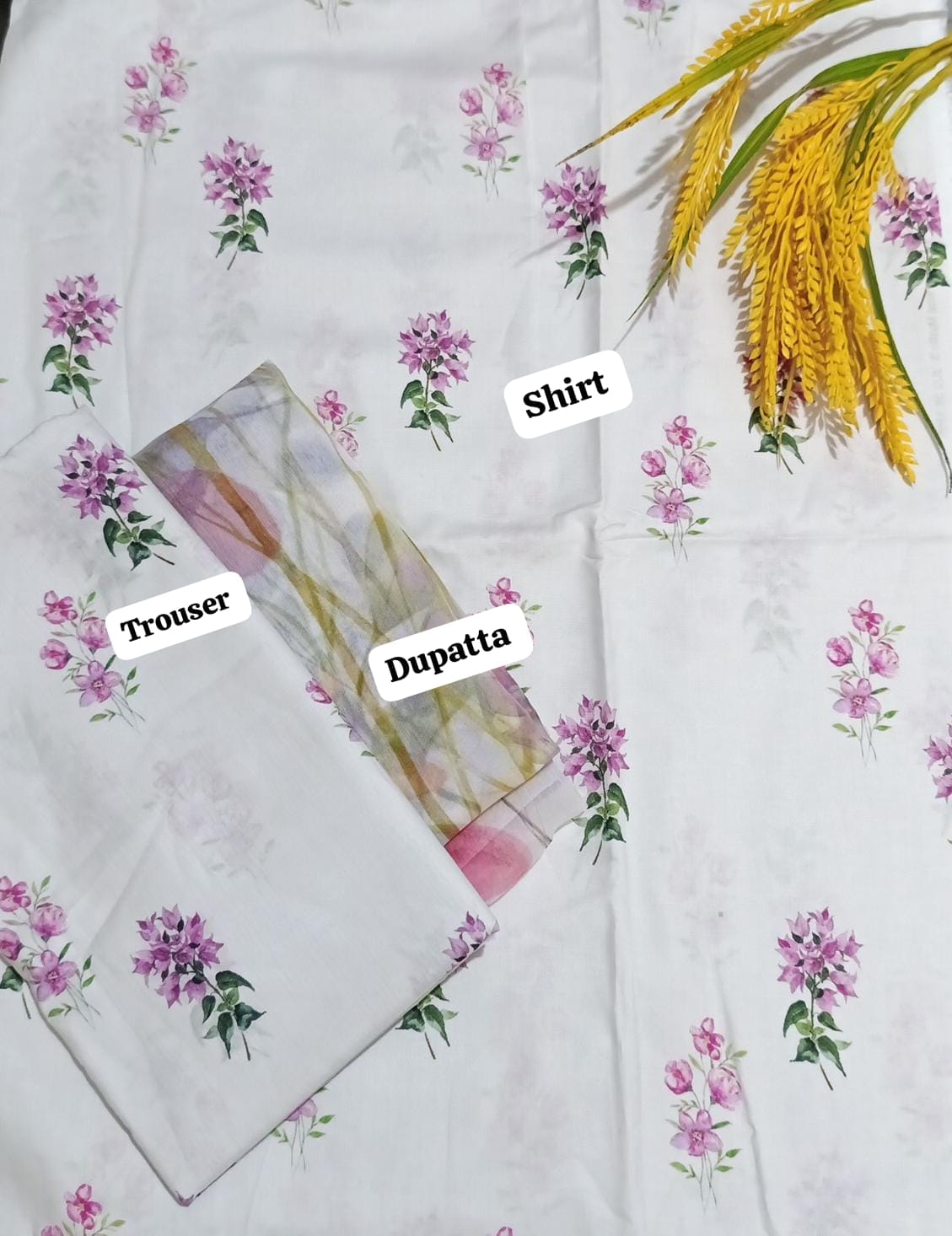 J.PRINTED LAWN 3PC