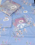 J. PRINTED LAWN 3PC WITH PATCH