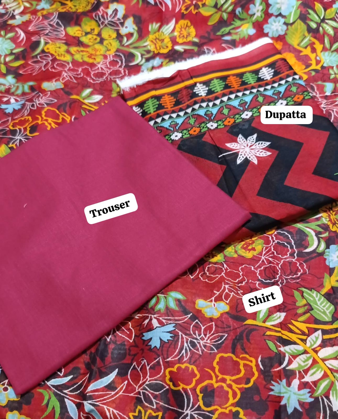 J.PRINTED LAWN 3PC