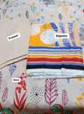 J.PRINTED LAWN 3PC