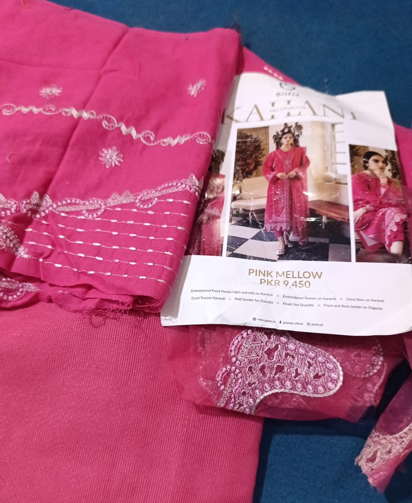 GISEL WINTER EMB KHADDAR KARANDI 3pc