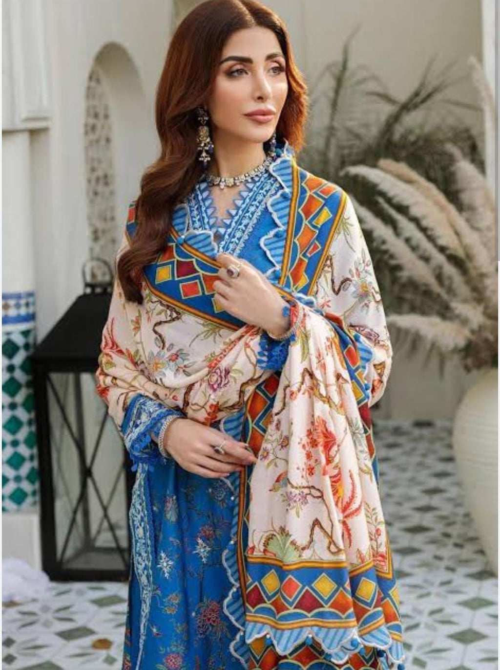 Noor by sadia asad winter  emb linen 3pc