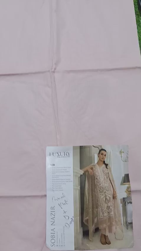 UNSTITCHED LAWN SUIT BY SOBIA NAZIR