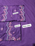 Hussain rehar emb karandi shirt with dupatta pallu