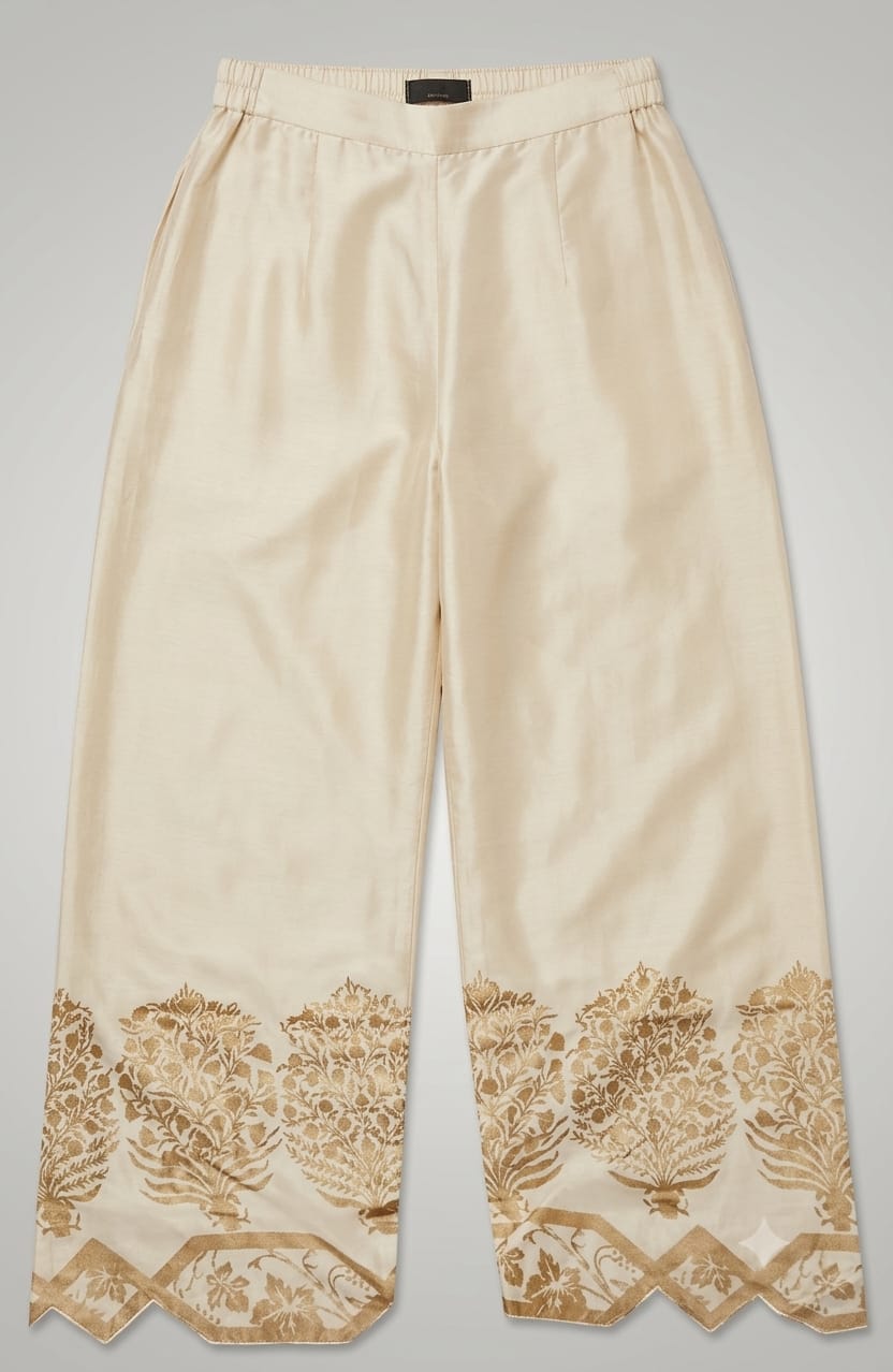 Sana safinaz lawn printed trouser medium