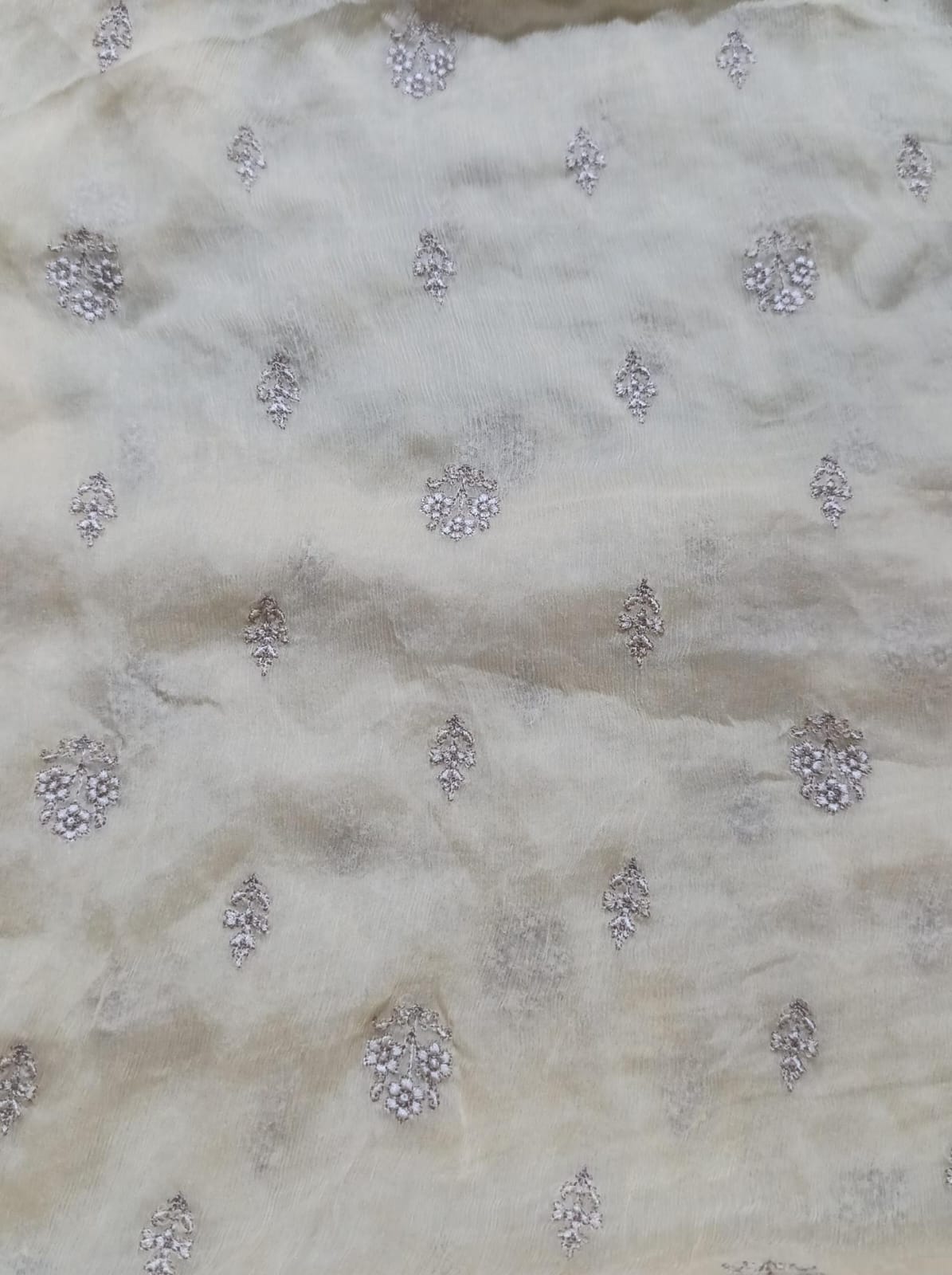Bareeze Emb chiffon dupatta with miner raffu